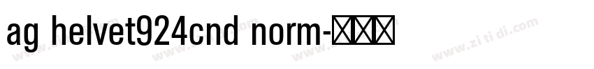 ag helvet924cnd norm字体转换